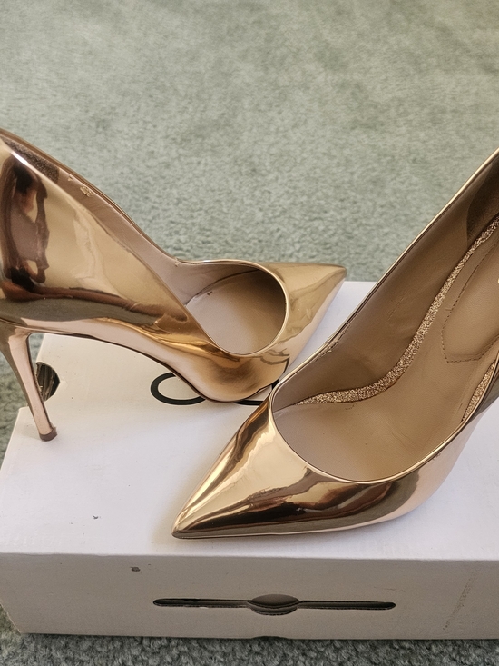 Aldo Shoes - Aldo Rose Gold Pointed Toe Stiletto Pumps